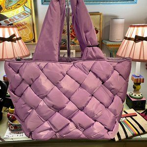 NWT Sol & Selene Funky Lilac Quilted Tote